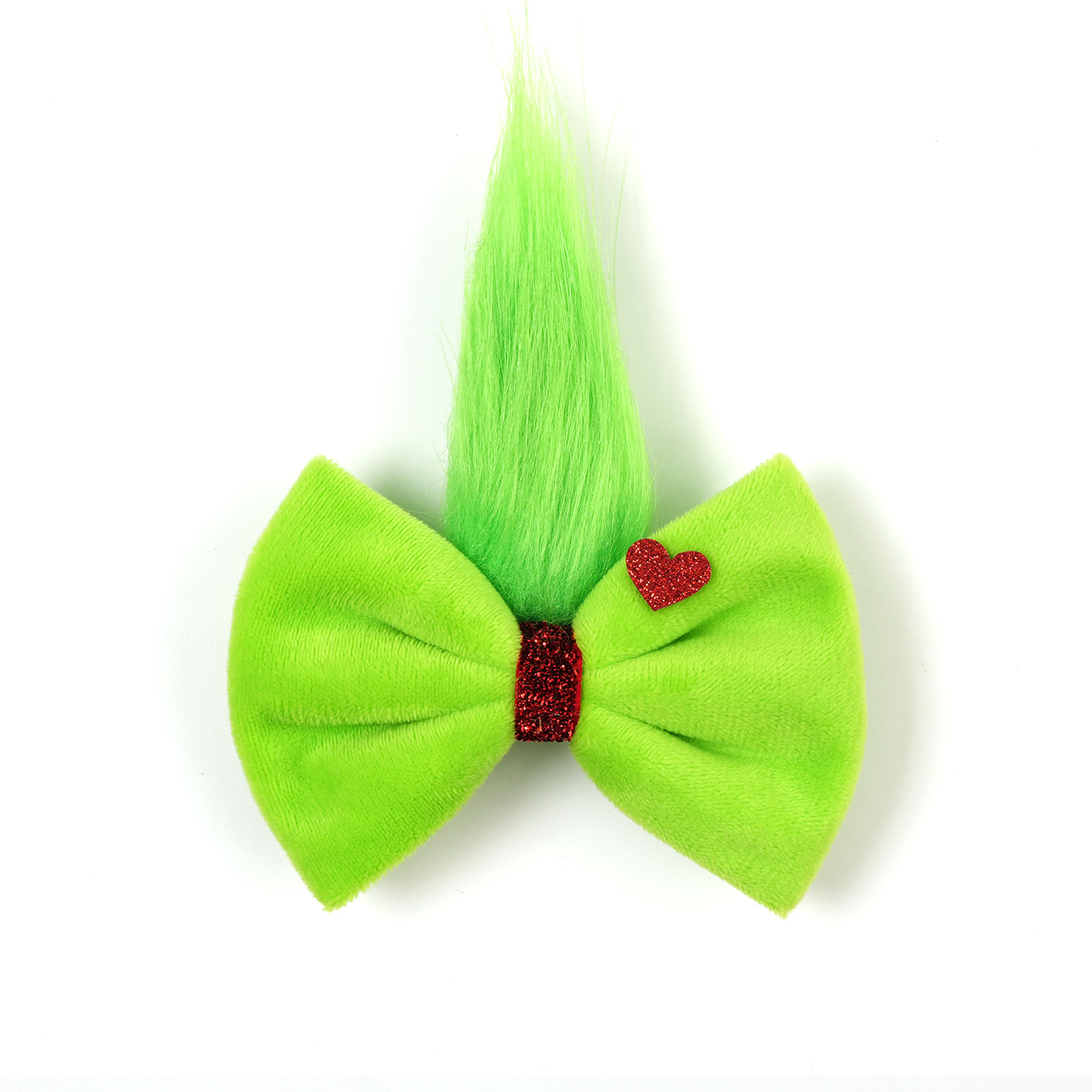 Girls Green Fur Ball  Grinch B - огляд і ціна Ribbon Bow Gift