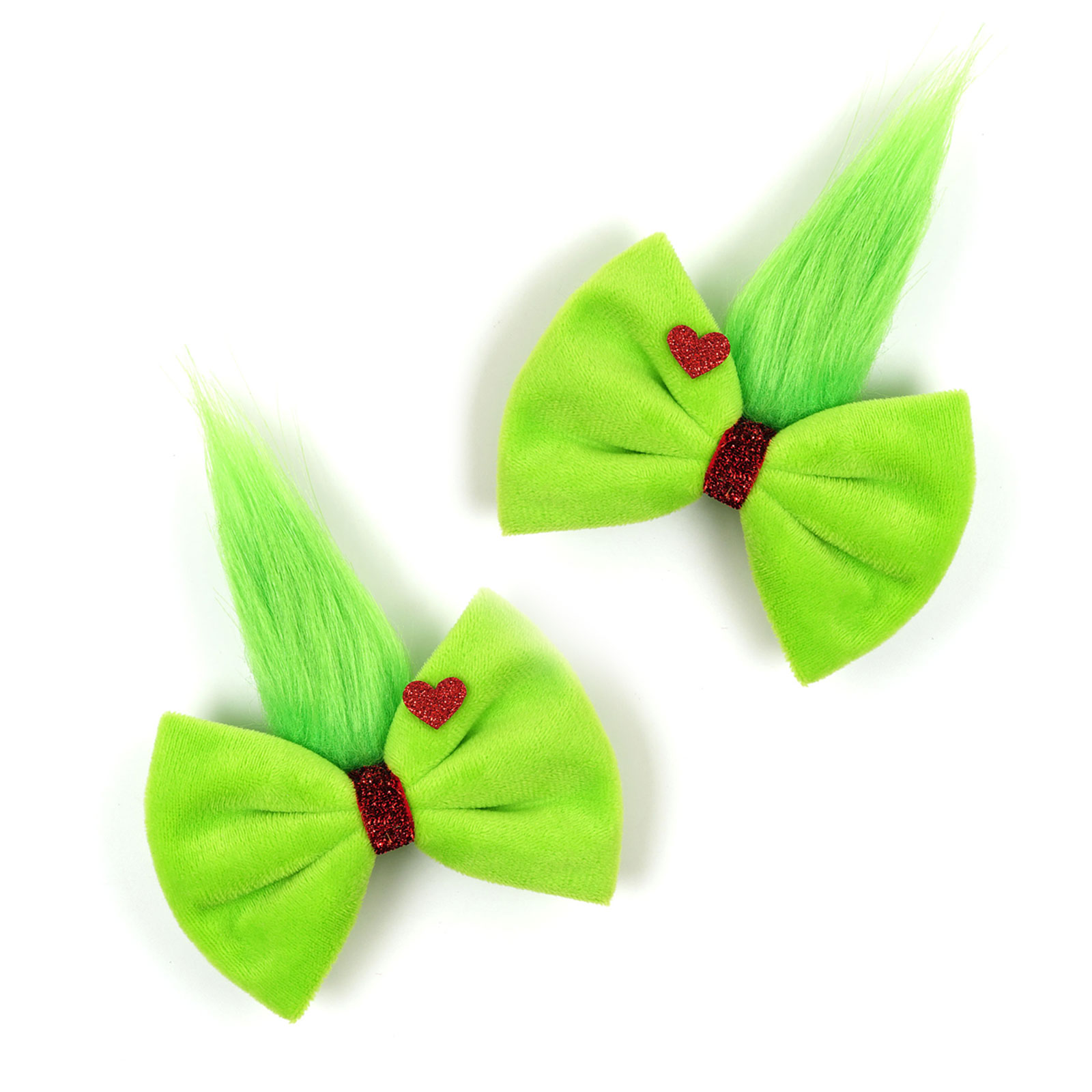 Girls Green Fur Ball  Grinch B - огляд і ціна Ribbon Bow Gift
