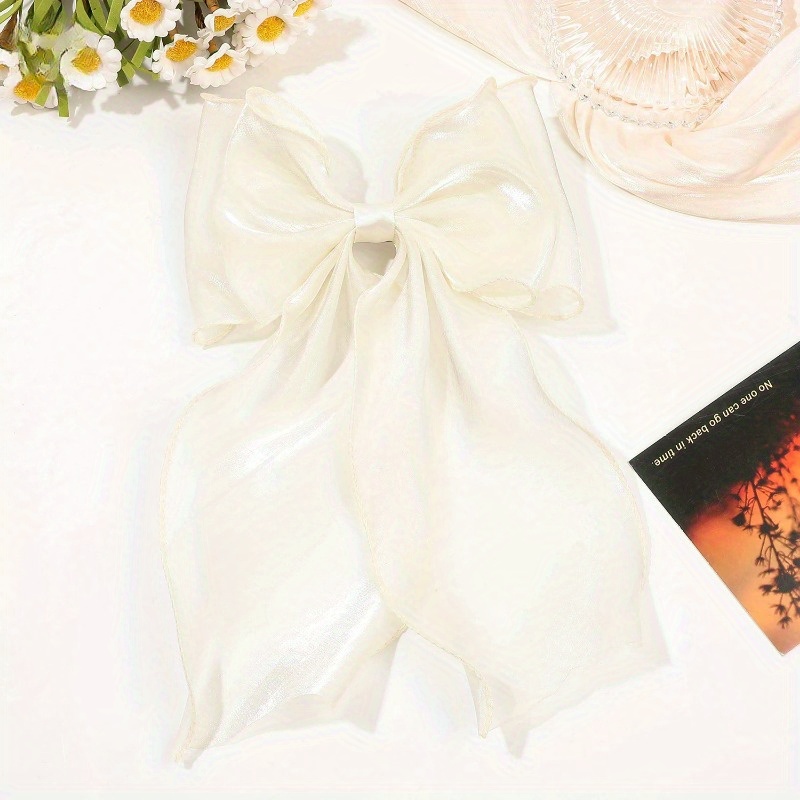 1pc Off - White Mesh Ribbon Bo - огляд і ціна Ribbon Bow Gift