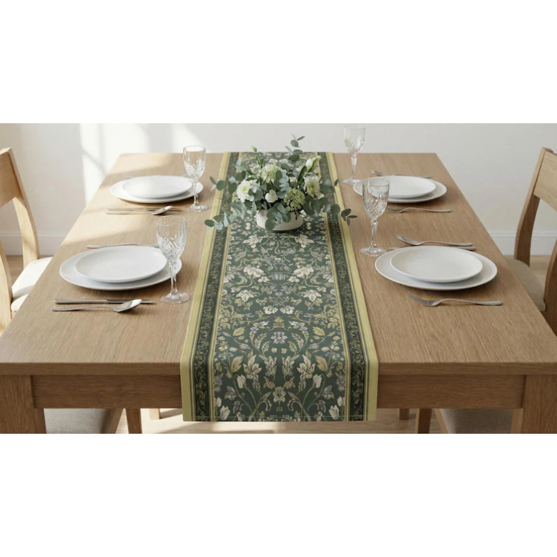 VIKAMA Art Deco Floral Table R - огляд і ціна Christmas Table Runner