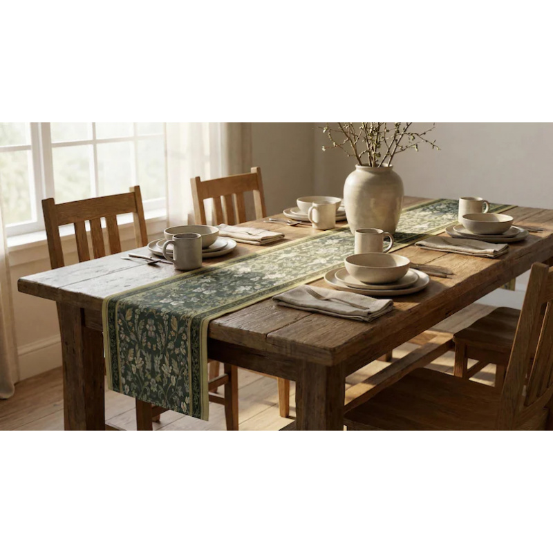 VIKAMA Art Deco Floral Table R - огляд і ціна Christmas Table Runner