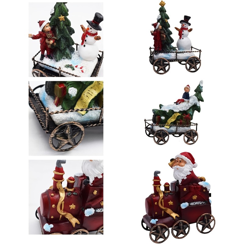 3pcs Resin Christmas Train Set - огляд і ціна Nutcracker Figurine