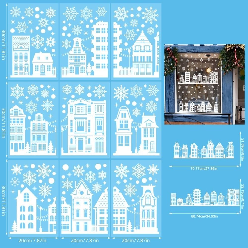 PVC Christmas Window Sticker S - огляд і ціна Snowflake Window Decal