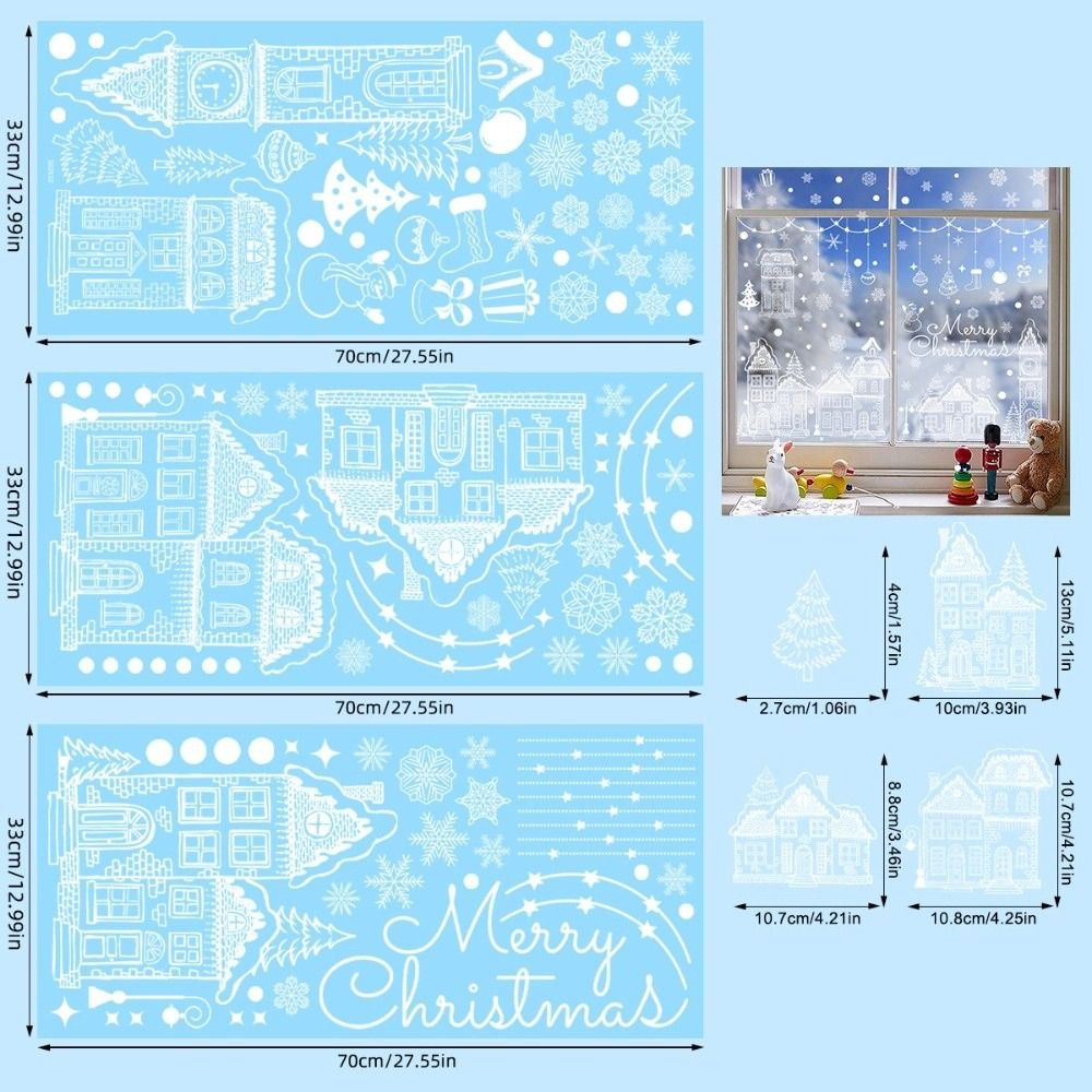 PVC Christmas Window Sticker S - огляд і ціна Snowflake Window Decal