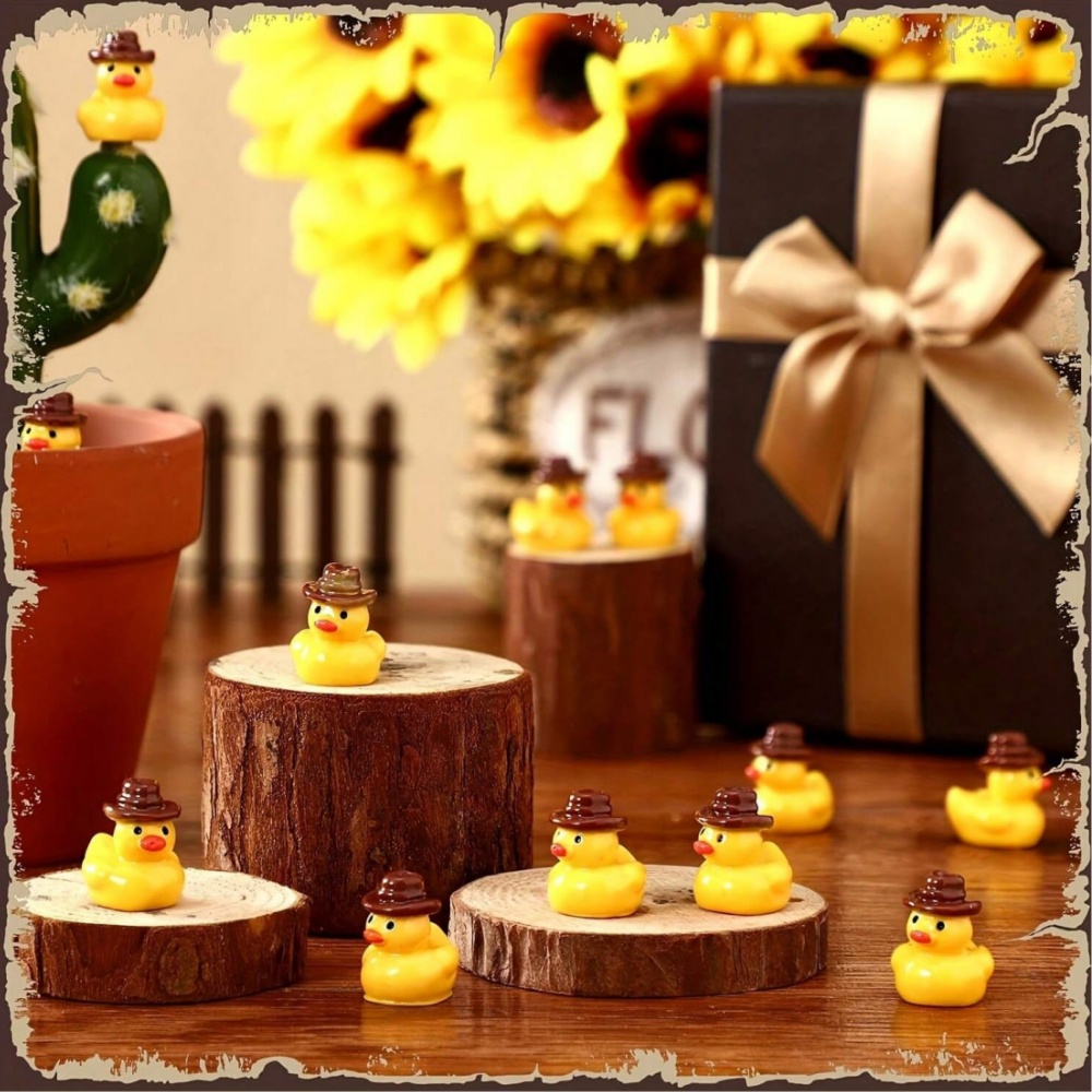 50Pcs Mini Resin Cowboy Ducks  - огляд і ціна Nutcracker Figurine