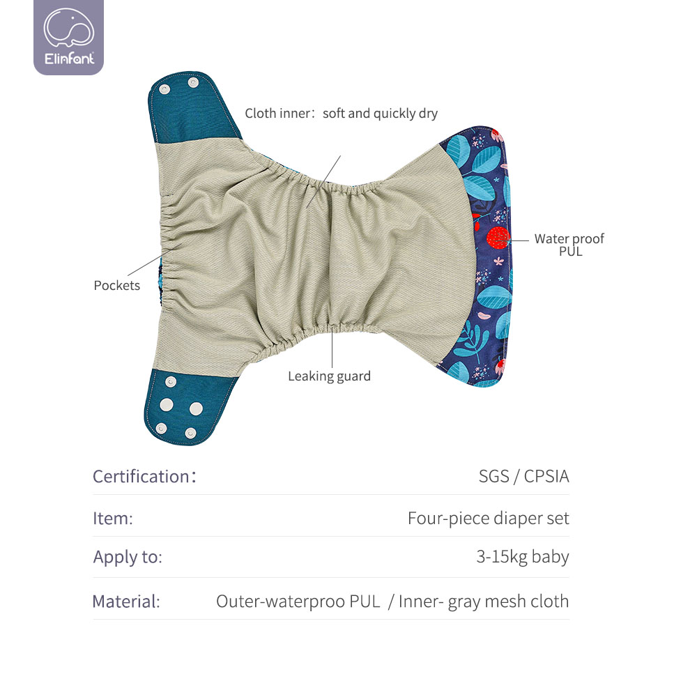 Elinfant Cloth Diaper Set Baby - огляд і ціна Pampers Diaper Premium Care