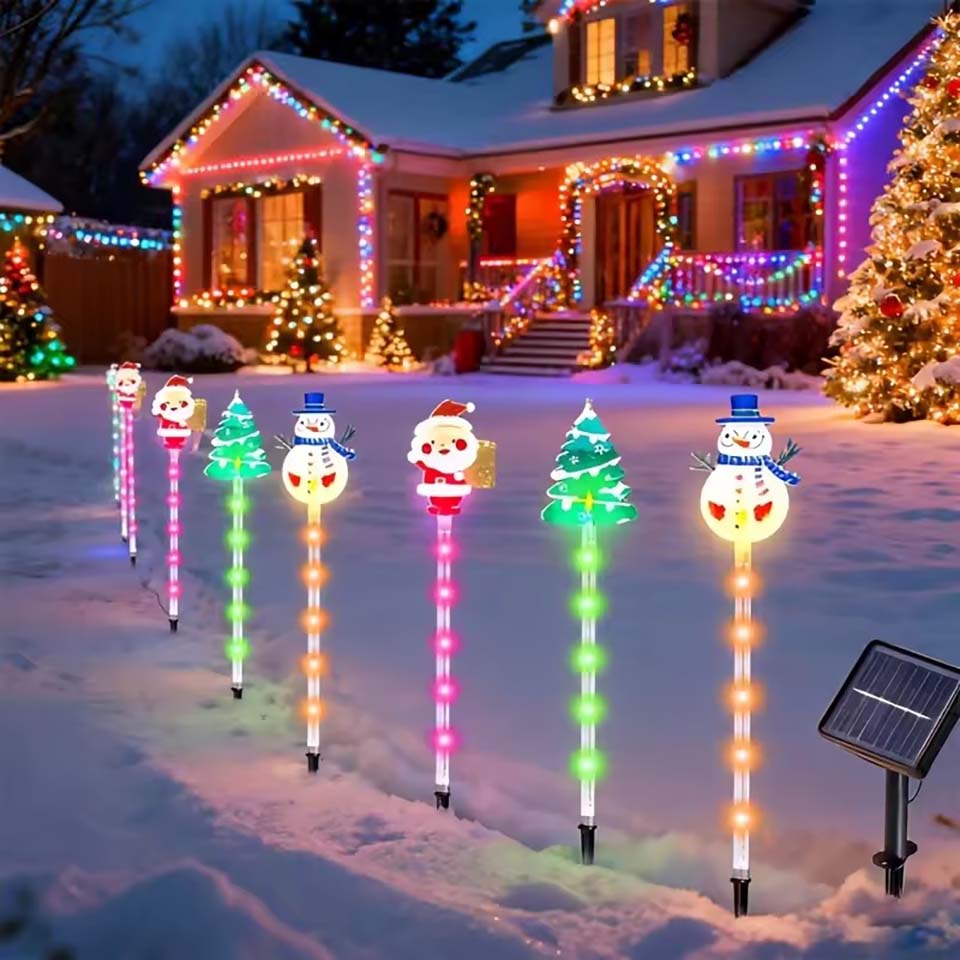 1Set of Solar Santa Claus&Chri - огляд і ціна Christmas Lights Outdoor