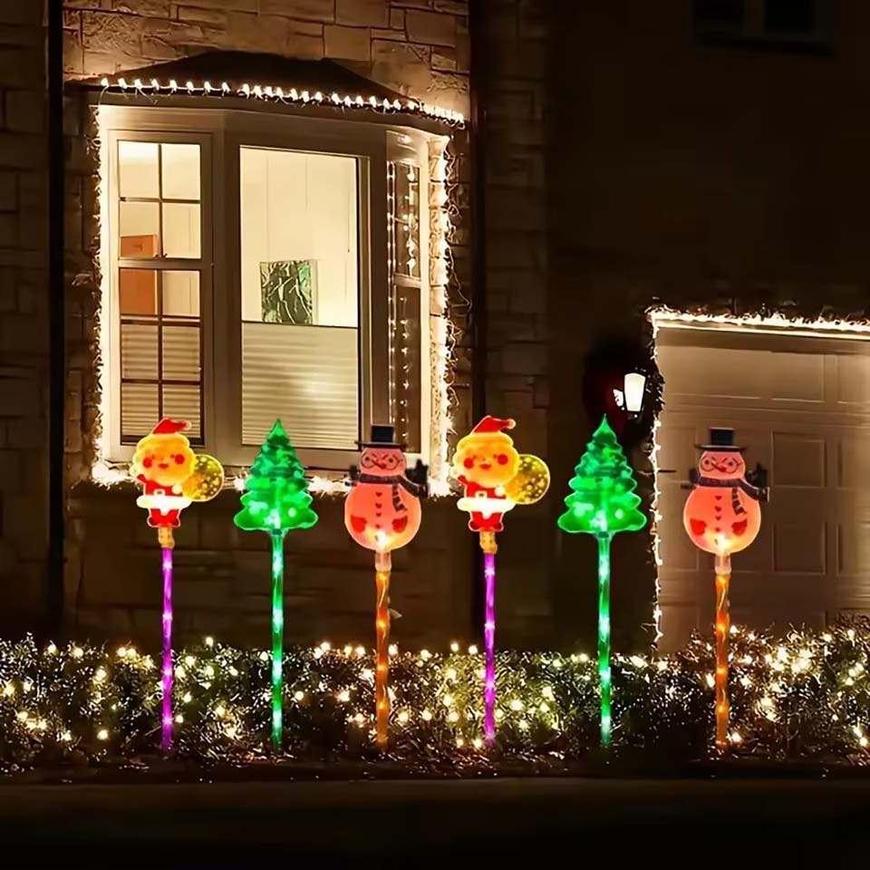 1Set of Solar Santa Claus&Chri - огляд і ціна Christmas Lights Outdoor