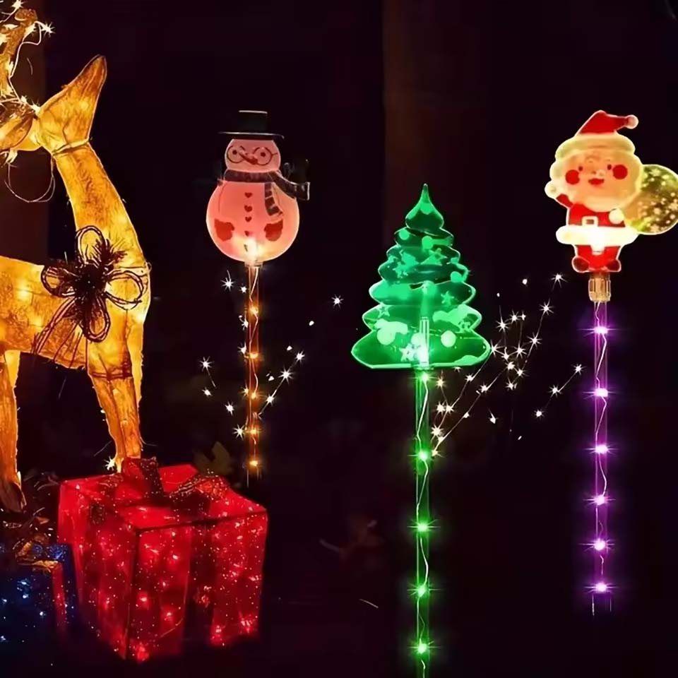 1Set of Solar Santa Claus&Chri - огляд і ціна Christmas Lights Outdoor