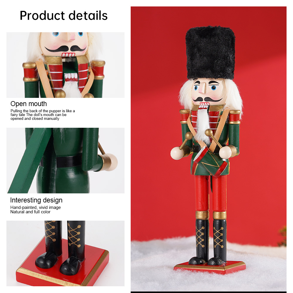 30cm Wooden Nutcracker Ornamen - огляд і ціна Nutcracker Figurine