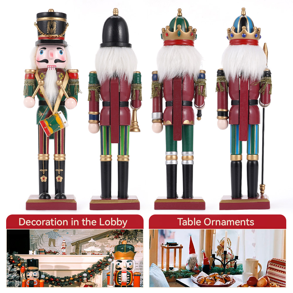 30CM Wooden Nutcracker Christm - огляд і ціна Nutcracker Figurine