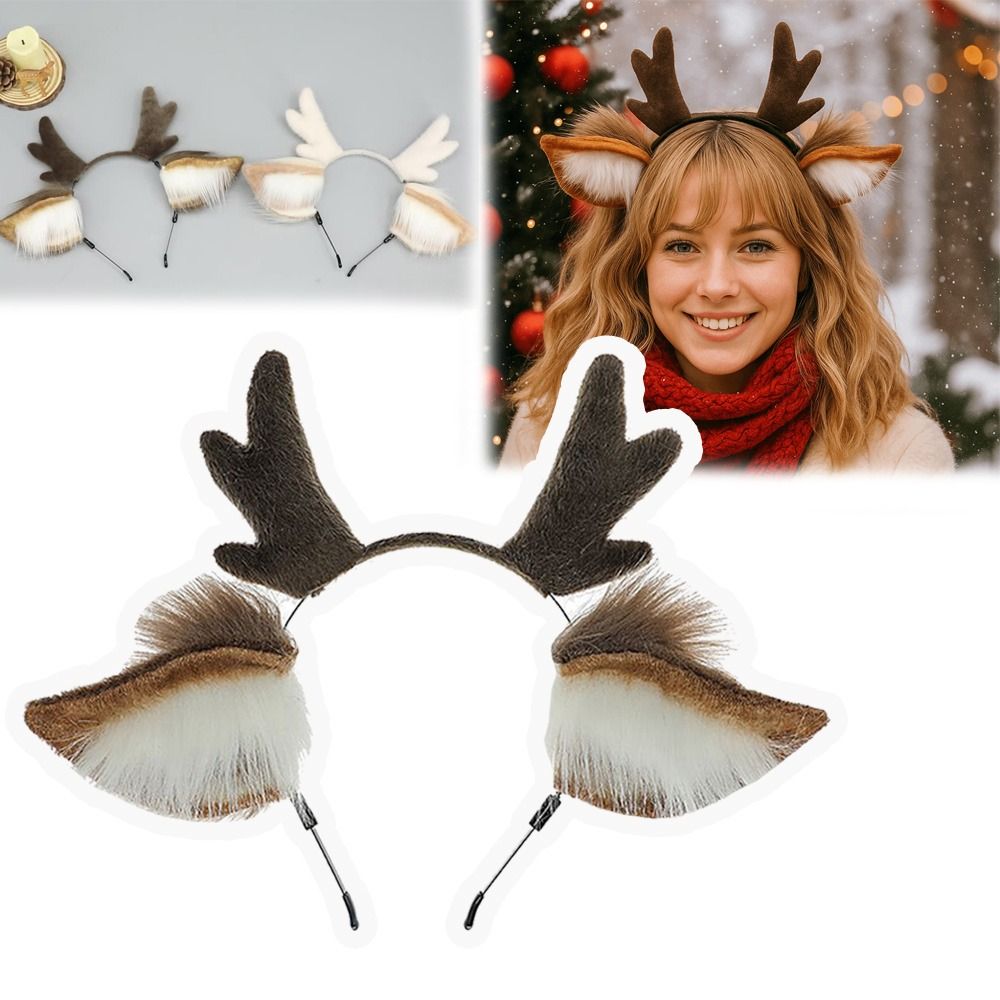 Deer Ears Reindeer Antler Head - огляд і ціна Reindeer Antlers Headband