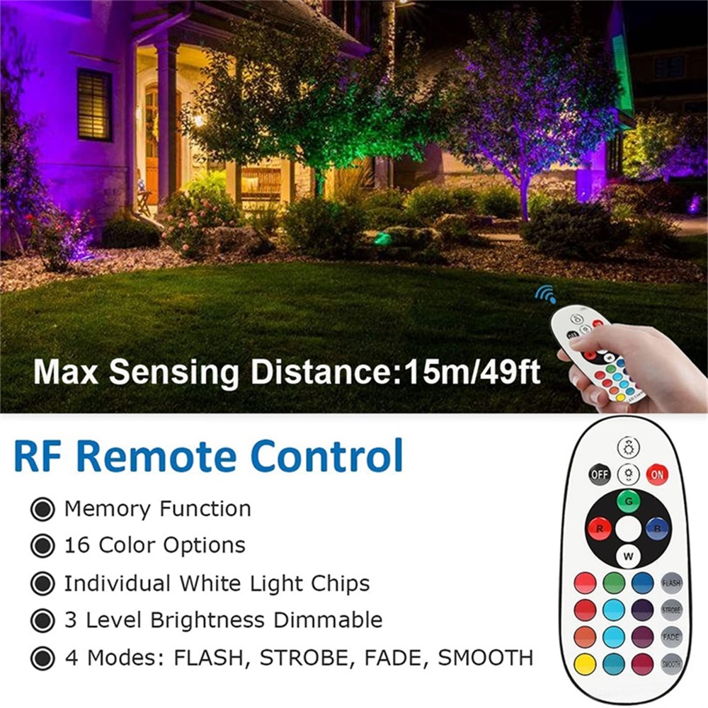 RGBW Landscape Lighting 10W wi - огляд і ціна Christmas Lights Outdoor