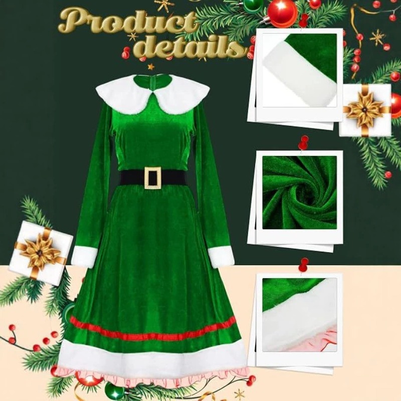 Women Christmas Elf Costume Se - огляд і ціна Elf Costume Christmas