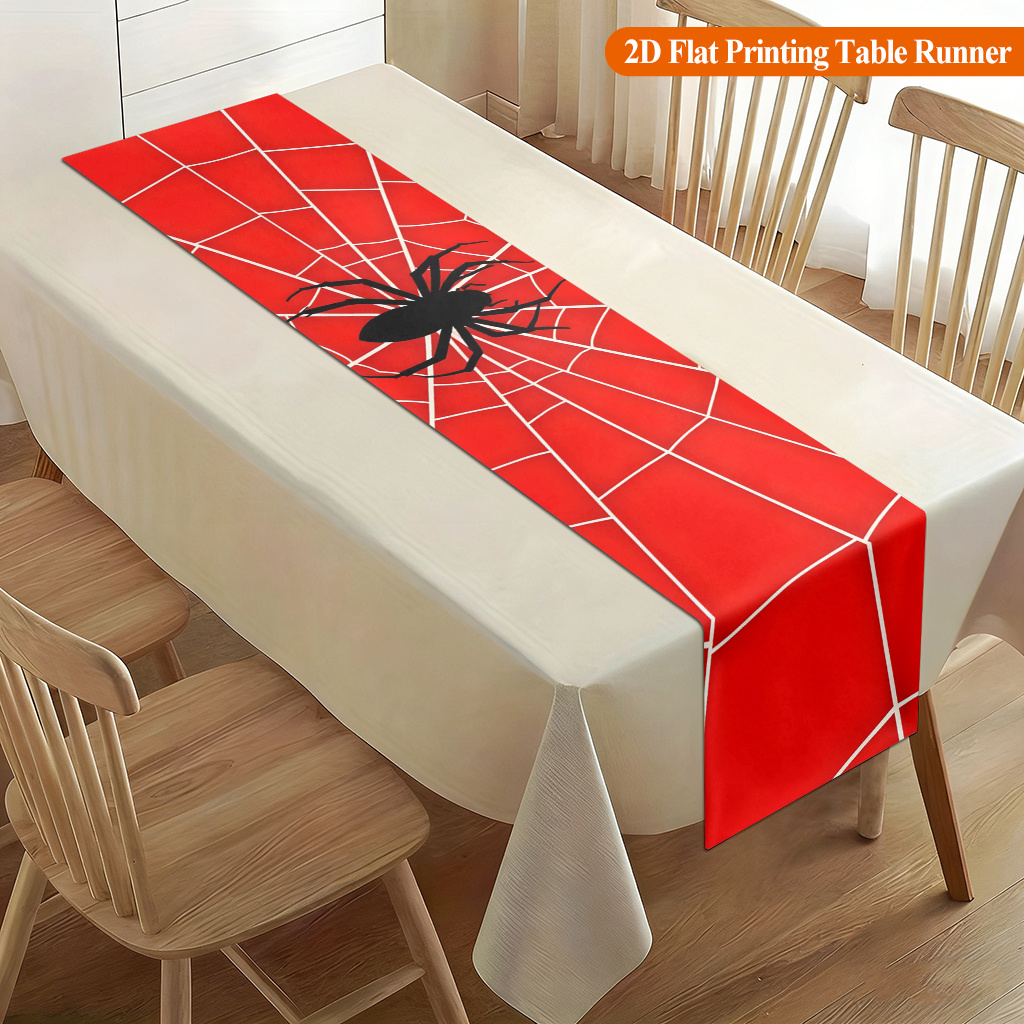 1pc Spider Web With Red Spider - огляд і ціна Christmas Table Runner