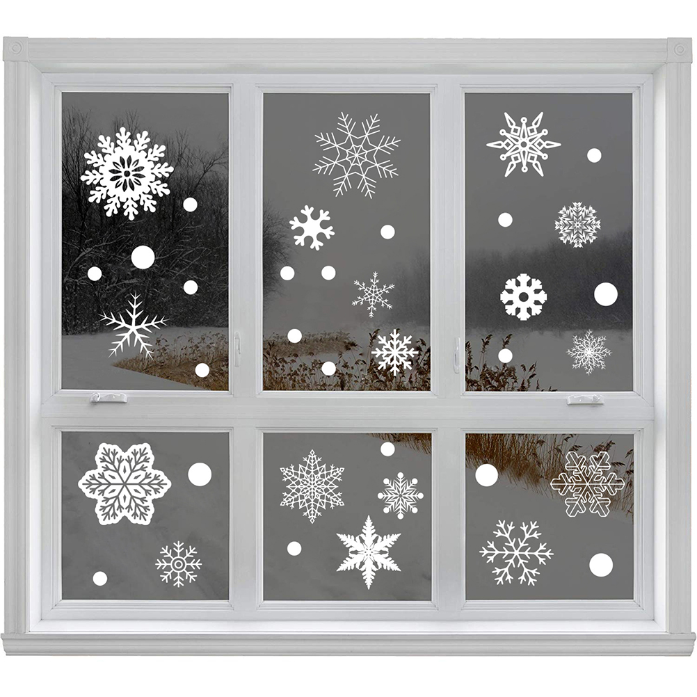 37PCS Gift Xmas Festival Suppl - огляд і ціна Snowflake Window Decal