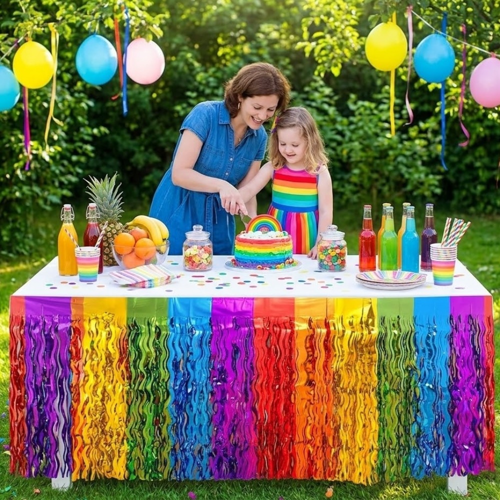 2Pack Rainbow Wavy Metallic Ti - огляд і ціна Tinsel Garland Decoration